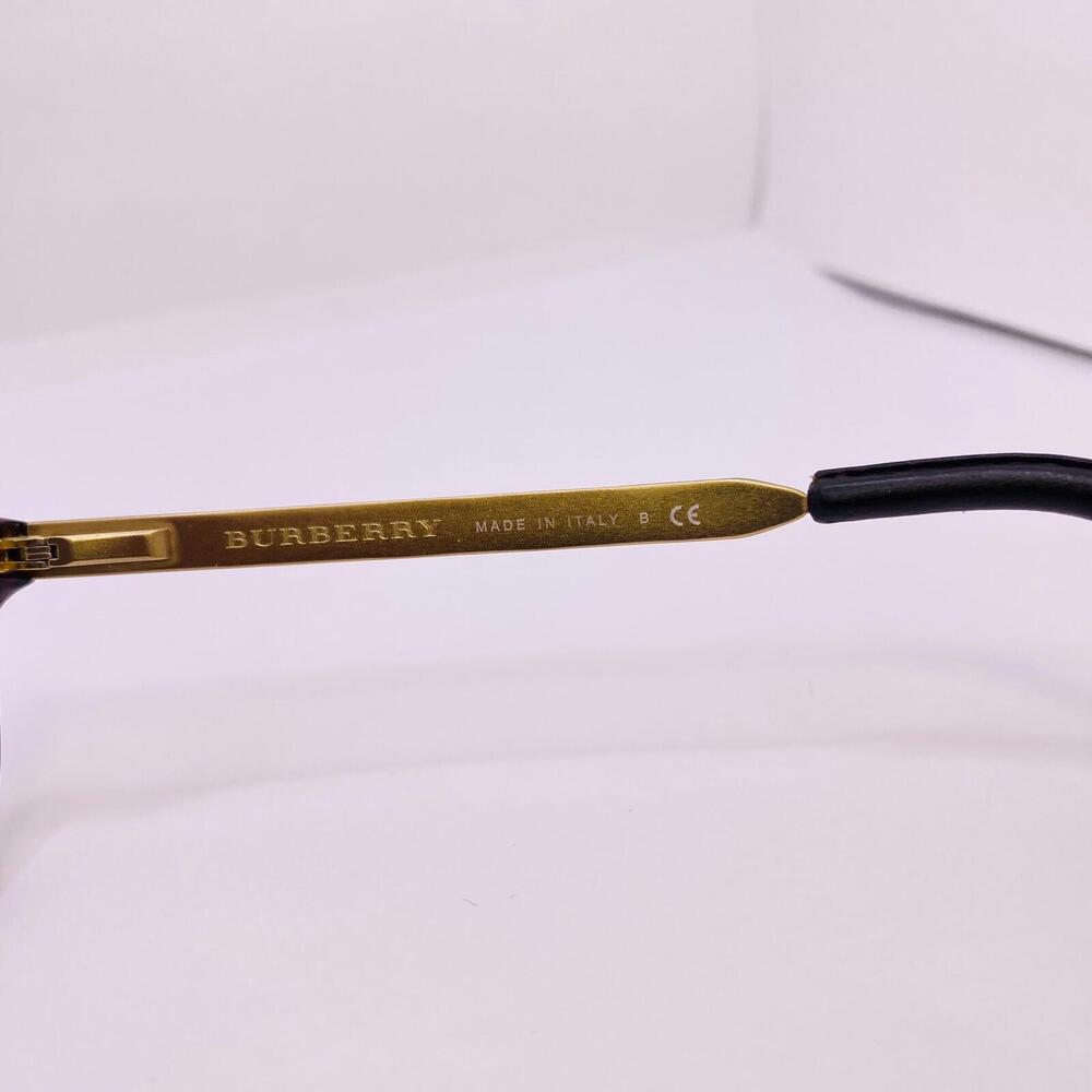 Burberry Authentic Eyeglasses B 2148-Q 3002 52[]17 135 MM Tortoise Gold Leather - Picture 5 of 8